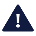 Warning icon for Travel Notice